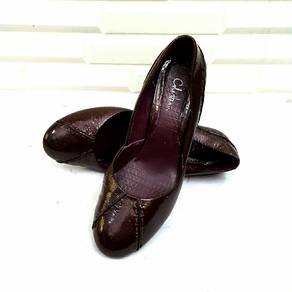 Cole Haan Patern Leather Wedges Heel