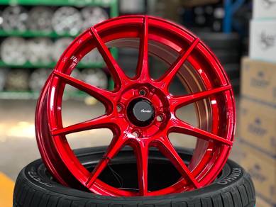 New 15 Advanti Storm S1 RED rim City Jazz Vios Myv