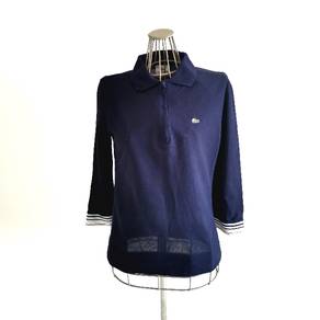 Lacoste Half Zip Navy Blue Polo T-shirt