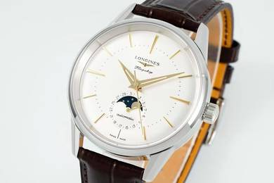 Longines Black Leather Strap 