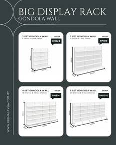 Gondola rack / Display rack / Rak / Shelving