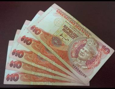 Banknote Malaysia Ringgit Rm10 7th Series 5 Pieces