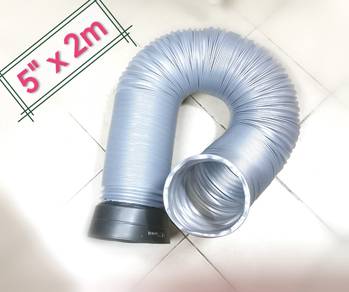 Plastic ducting hose (Grey) 5" x 2m