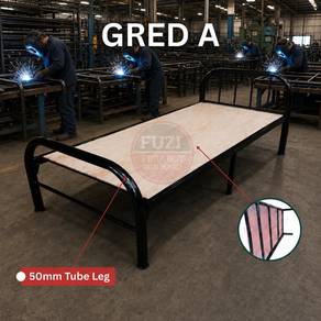Katil Single Gred A Heavy Duty 6 Kaki – Lebih kuat