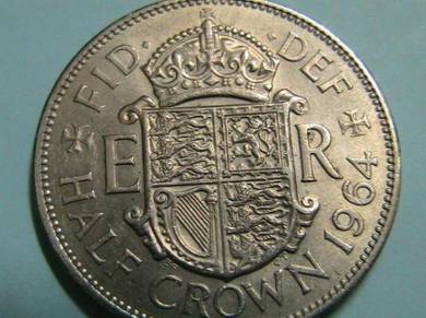 Great Britain Half Crown, Elizabeth II, 1964