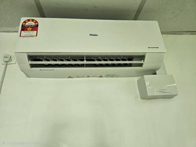 Haier 1.5HP Inverter Aircond Masih Dipasang