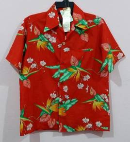 RARE VINTAGE RED KEMEJA HAWAII 50s era PLAYBOY