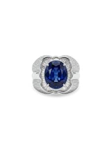750 White Gold Ring Blue Sapphire EC00128WGR