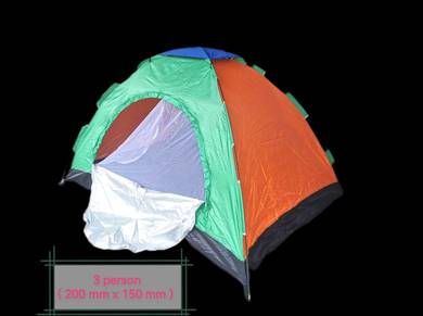 Camping tent ( tinggi - 4 orang ) / khemah picnic