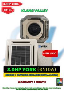 3.0HP York Ceiling Cassette / R410A / Non-Inverter