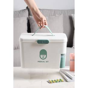 GREEN First Aid Kit Peti Pertolongan Cemas Storage