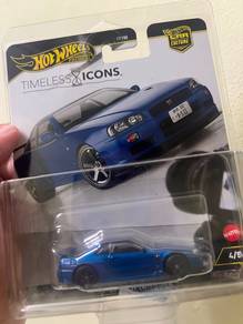 Hotwheels Nissan Skyline BNR34 Timeless Icons