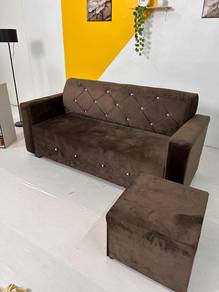 Sofa 3 seater (brown)