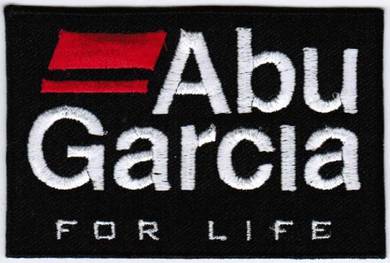 ABU Garcia BLACK Fishing Badge Embroidered Patch