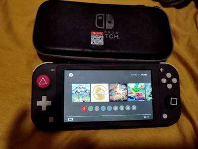 Grey nintendo switch lite