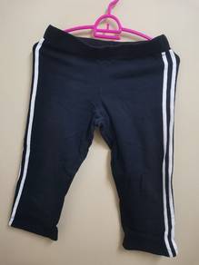 Black Trousers with White Stripes Jumpsuit