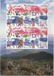 Mint Stamp Sheet Impef Pair Millennium Msia 1999