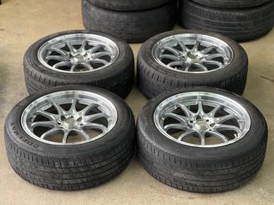 Sport Rim 15 Second Volk Rays CE28 Siap Tayar Seco