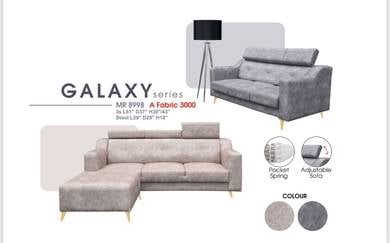sofa 3 seater stool pocket spring velvet