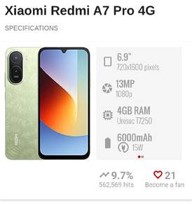 redmi a7 pro 4G bukan A5 yer