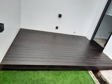 Wood decking for outdoor