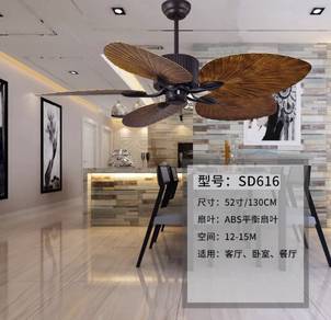 52" Ceiling Fan Kipas Siling Big Remote Control