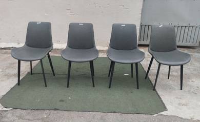 YD23D Kerusi Makan Dining Chair Wooden Leg PU Seat