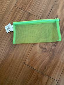 Neon green pouch