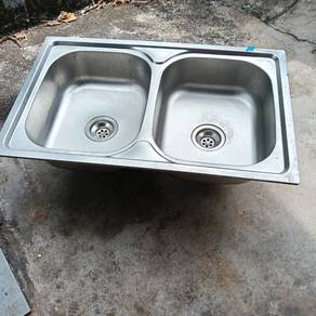 Stainless Steel Double Bowl Kitchen SINK 80cm