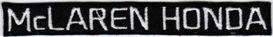 F1 McLaren Honda BLACK Formula 1 Team Car Patch