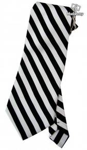 Black White Zebra HandMade Men Formal Neck Tie