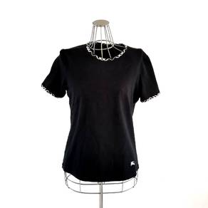 BURBERRY LONDON Piping Stretch T-Shirt Black
