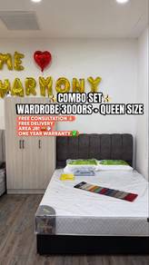    Almari Baju   Katil Queen & Tilam Set