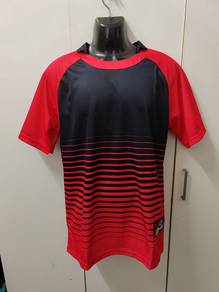 ITEM BARU_ARORA Rugby Jersey BlackRed size XL