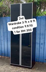 Wardrobe 3 ft x 8 ft / Almari Baju / Almari