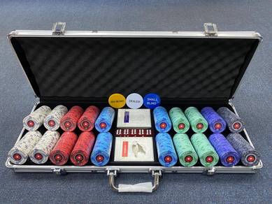 500Pcs EPT Premium Ceramic Poker Chips Set Casino