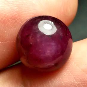 ORIGINAL Batu Delima Bintang Asli - Star Ruby DS02
