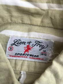1960 Lion of Troy Sportswear half button shirt usa