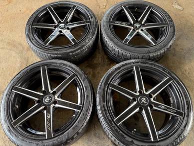 Sport rim second 17 KII Racing siap tayar forte fd