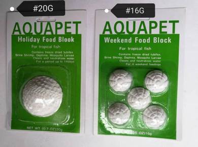 AquaPet Holiday Weekend Food Block Fish Aquarium