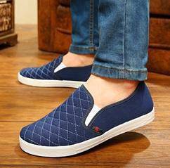 FA0248 Dark Blue Loafer Slip On Casual Kasut Shoes