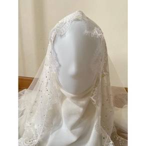 Preloved Darlene Offwhite Manik veil