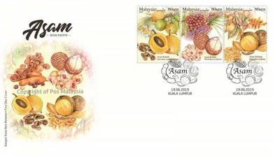 First Day Cover Sour Fruits Malaysia 2019