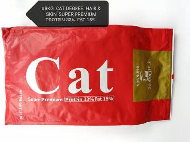 CatDegree Hair Skin 10kg Cat Food Makanan Kucing