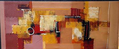 Geometric Abstract with Earthy Tones IV