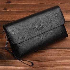 Black Jeep Men's Long Wallet Business Clutch Bag