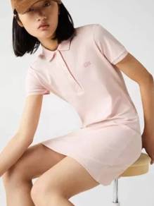 Lacoste dress pink color