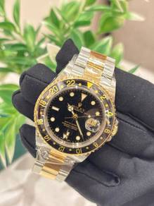 Rolex GMT-Master II Half 18K 750 Yellow Gold