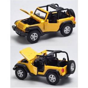 MZ 1-32 Jeep Wrangler Rubicon Yellow Diecast Car