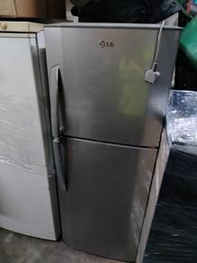 LG 2 Door Silver Fridge TF672